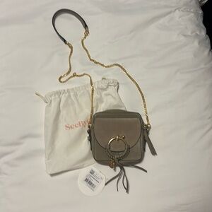 SeeByChloe Leather Joan Shoulder Bag